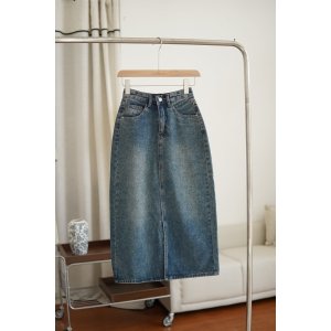 Myla Denim Split Midi Skirt