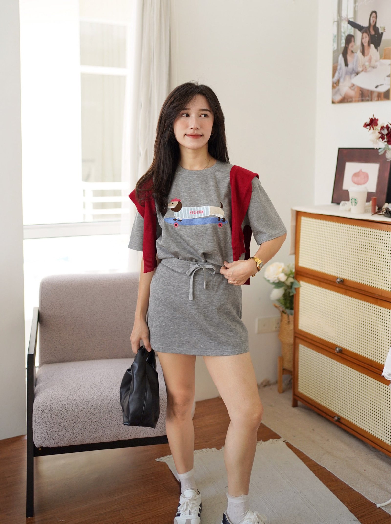 Dachshund Sporty Set (Skirt with inner pant) - Image 2