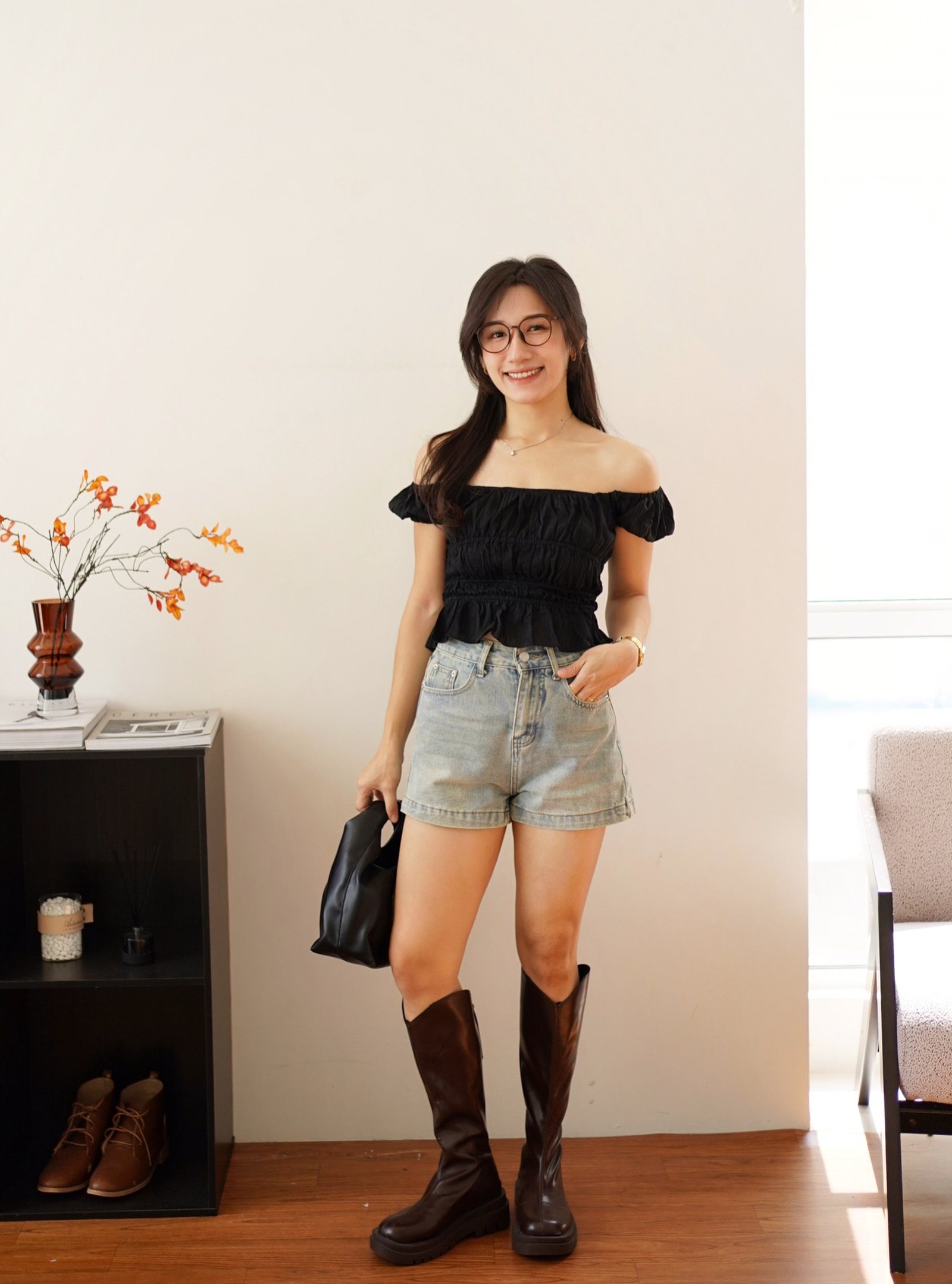 Katrine Crochet Ruched Top - Image 2